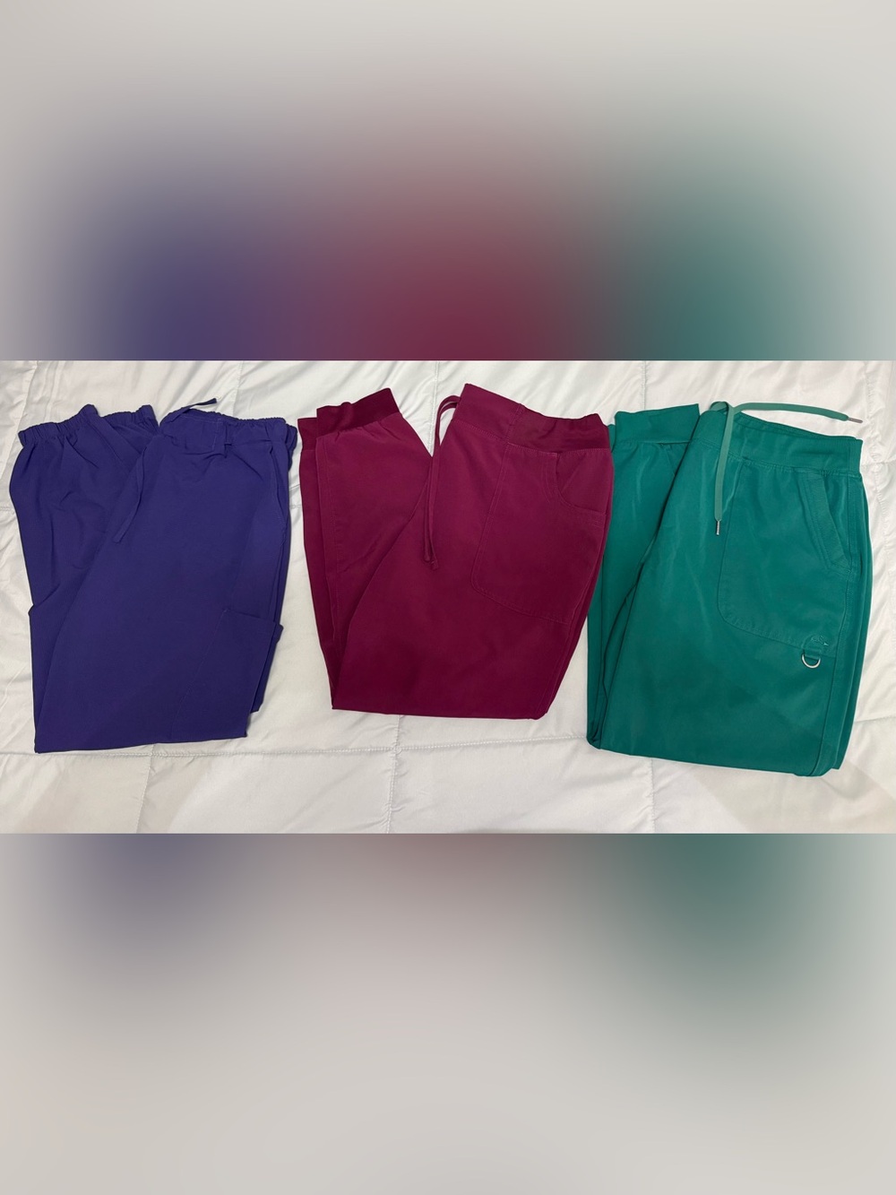 3 pair of jogger scrub pants size XL